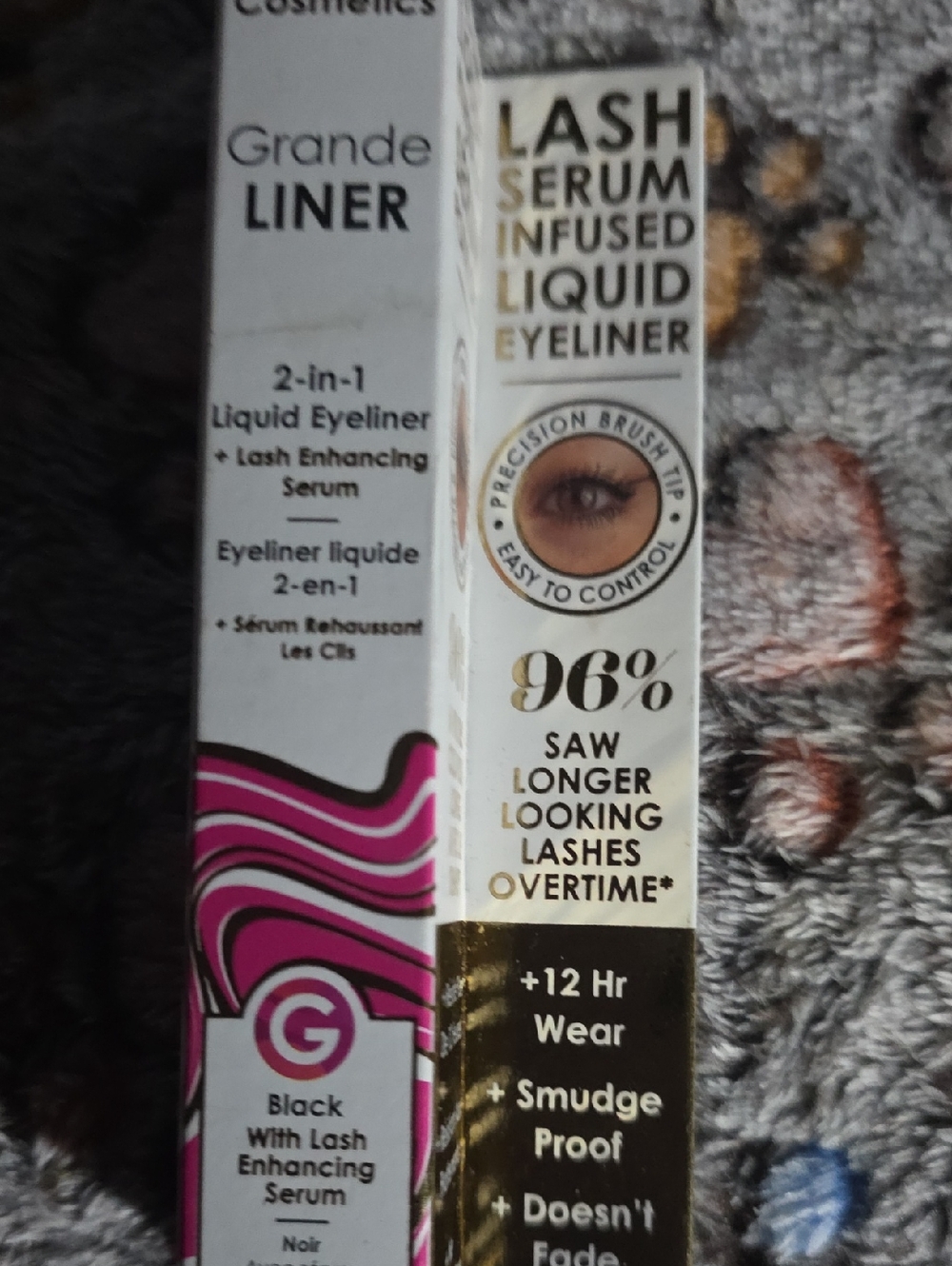 Grande Liquid Eyeliner with Lash Serum - Black & Gold Accents